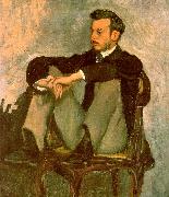 Frederic Bazille Portrait of Renoir China oil painting reproduction